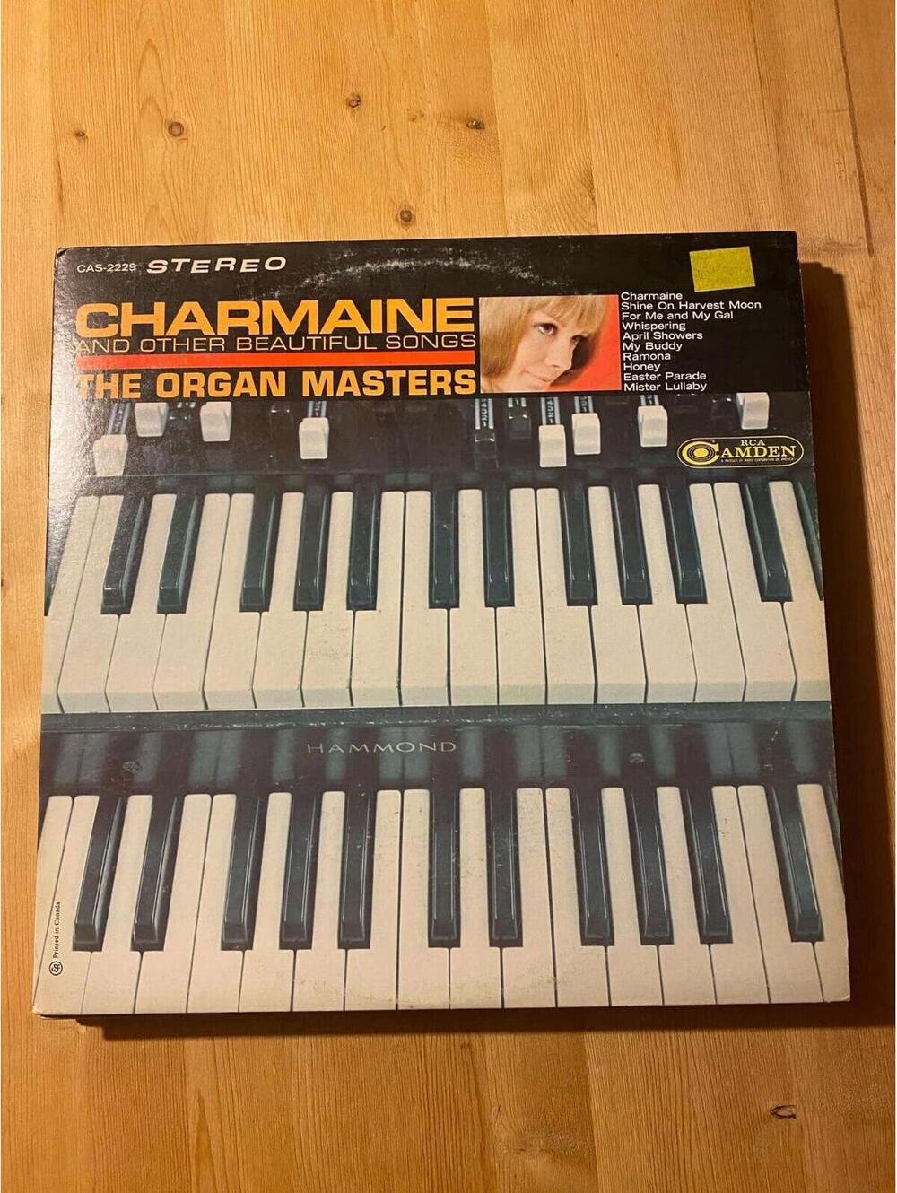 The Organ Masters – Charmaine And Other Beautiful Organ Songs VG+ AB29